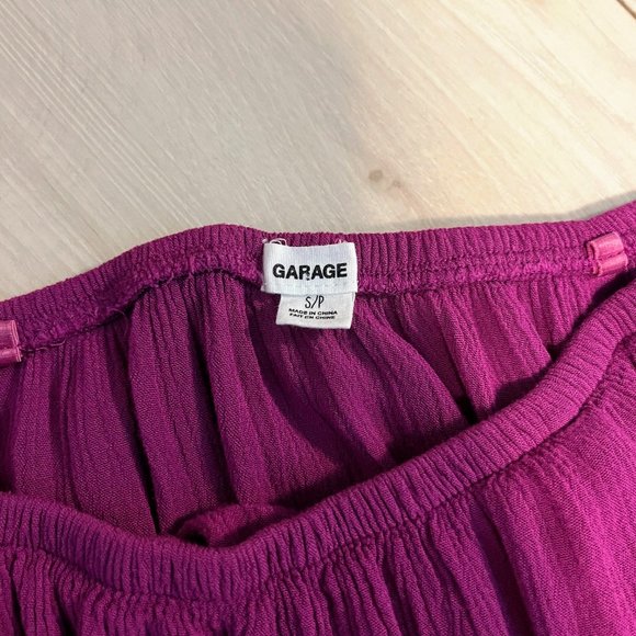 Purple Garage Strapless Ruffle Top - small - Picture 3 of 4